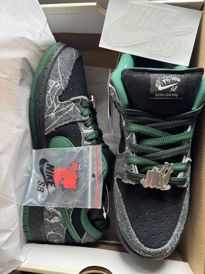 スケートボード NIKE SB Dunk Low Pro Gorge Green 28