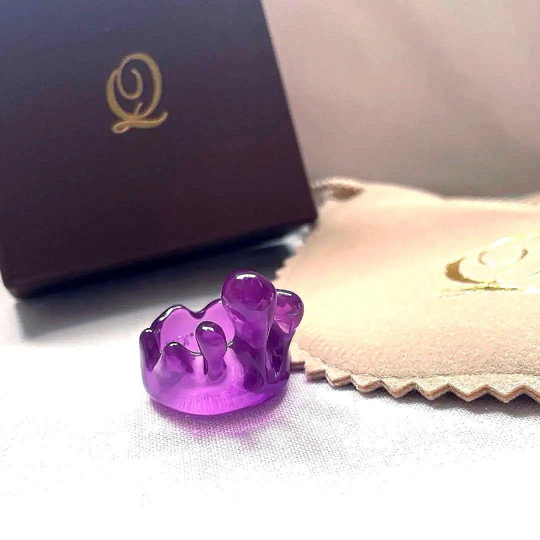 Q-pot メルトリング クリアパープル S