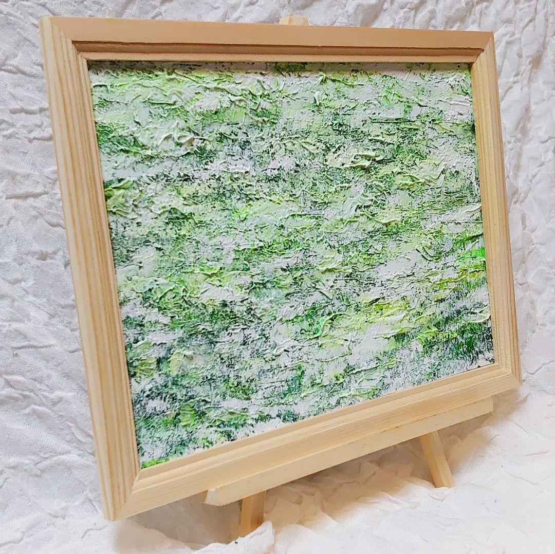 油絵 絵画 かすみ草【Ａ4】