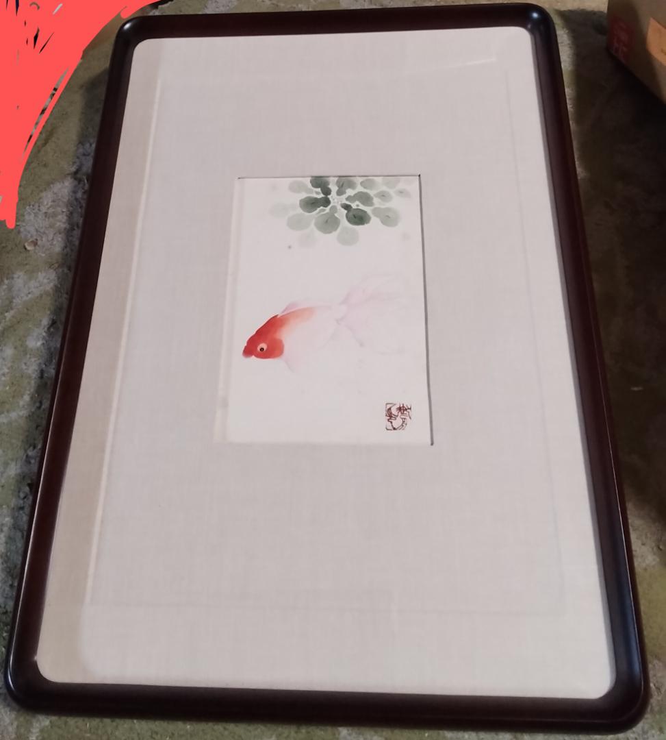 模写　作者不明　速水御舟　金魚　日本画巨匠最終値下げ