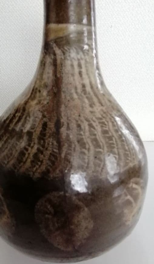 中期唐津　打ち刷毛目文瓶