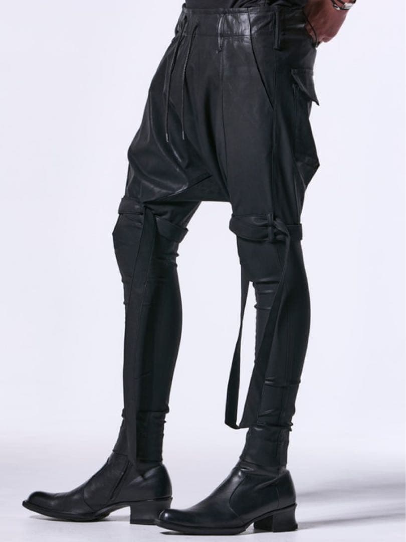 kiryuyrik コーティングストラップサルエルパンツ　Sサイズ