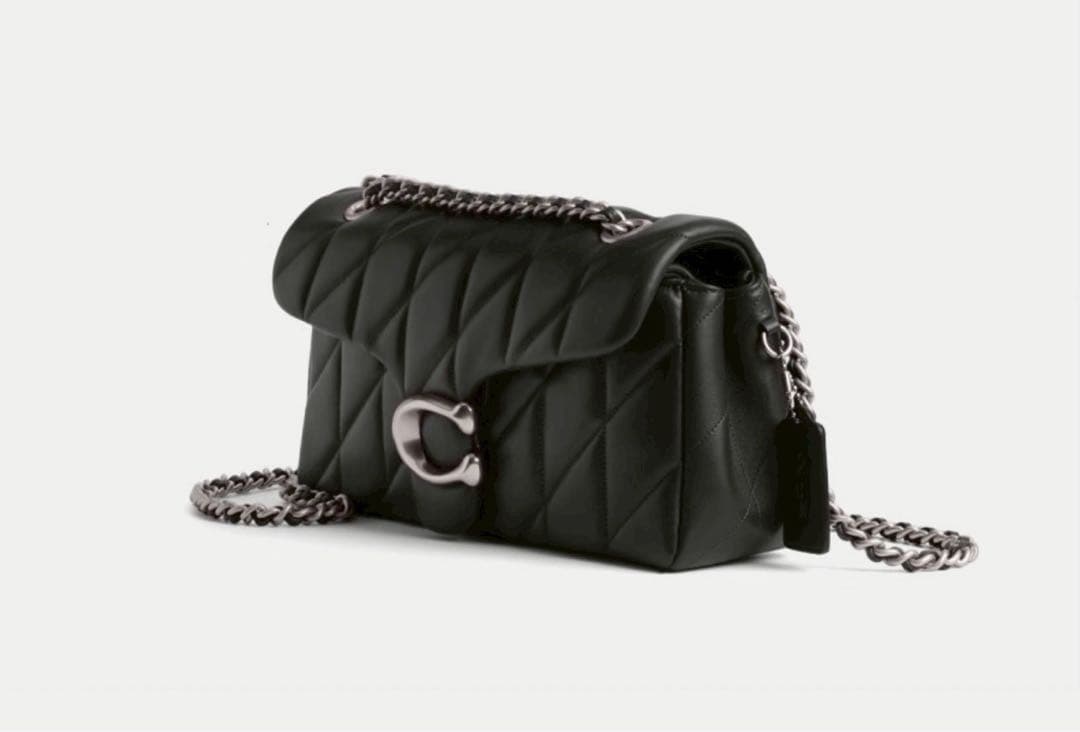 COACH コーチ cp150 タビー ショルダー26 黒　Cマークシルバー色