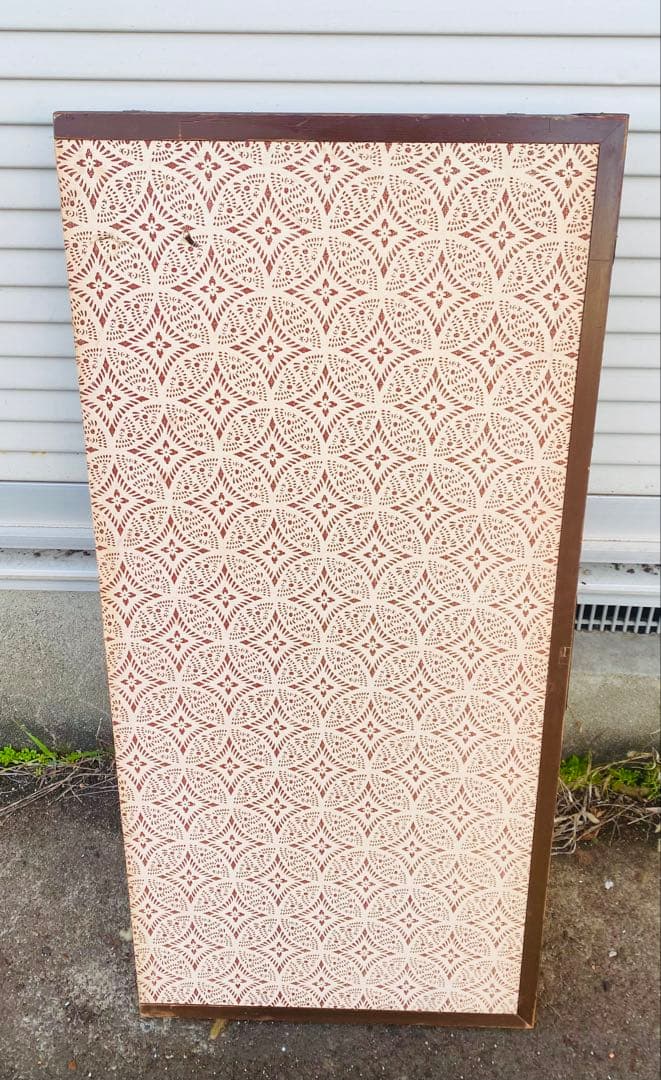 日本画 屏風 花と鳥160cm x 90cm