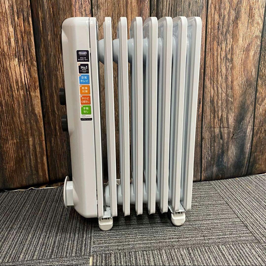 中古美品 デロンギ オイルヒーター RHJ35M0812-DG ホワイト