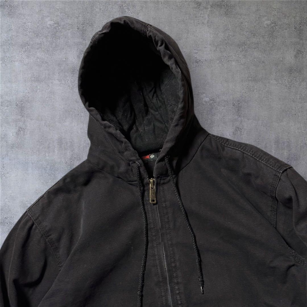 2301 古着WOLVERINEダック地アクティブジャケットソリッド墨黒アメカジ