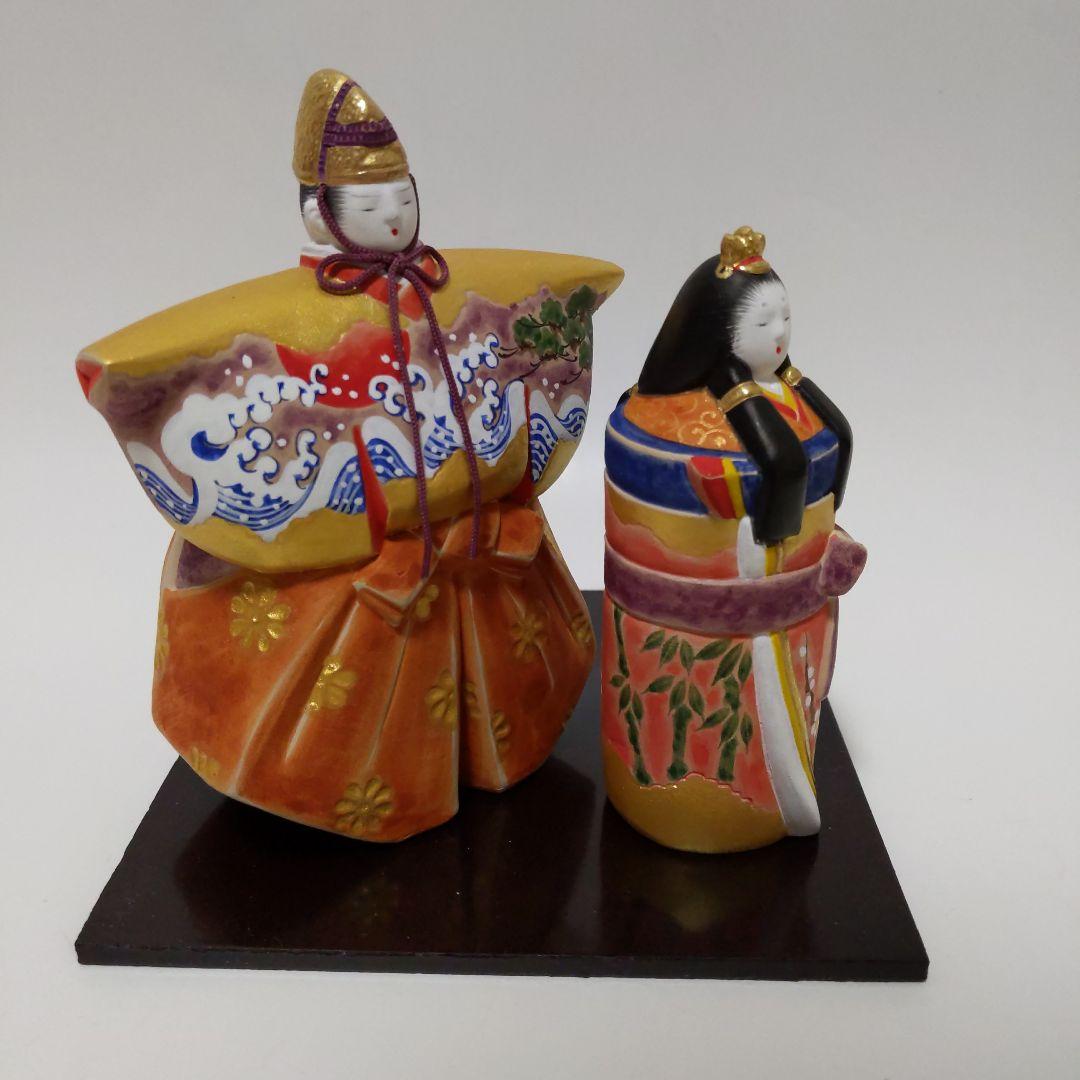 雛人形 佐藤好昭作 筑前博多人形 古典立雛 木箱付