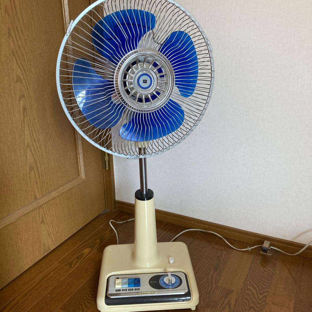 東芝扇風機　座敷扇風機　H-30P20 水連　1977年製昭和レトロ当時物