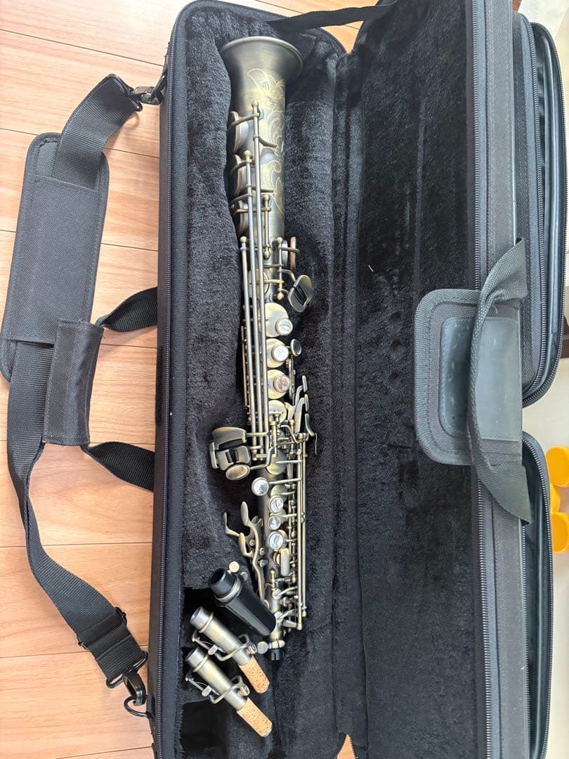 【送料込みなのでこちら価格で！】【美品】カドソン　ソプラノサックス　ケース付