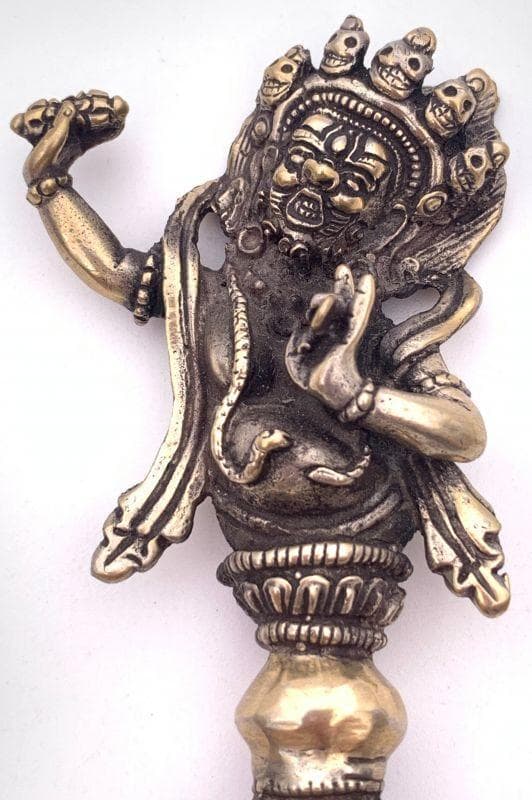 ◆チベット密教法具　ヴァジュラ・パーニ（金剛手）プルパ◆