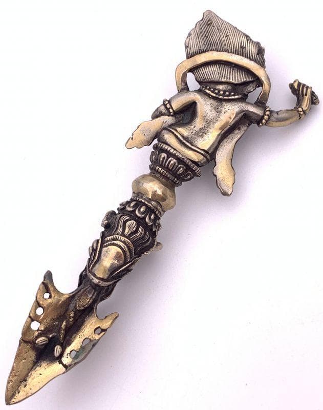 ◆チベット密教法具　ヴァジュラ・パーニ（金剛手）プルパ◆