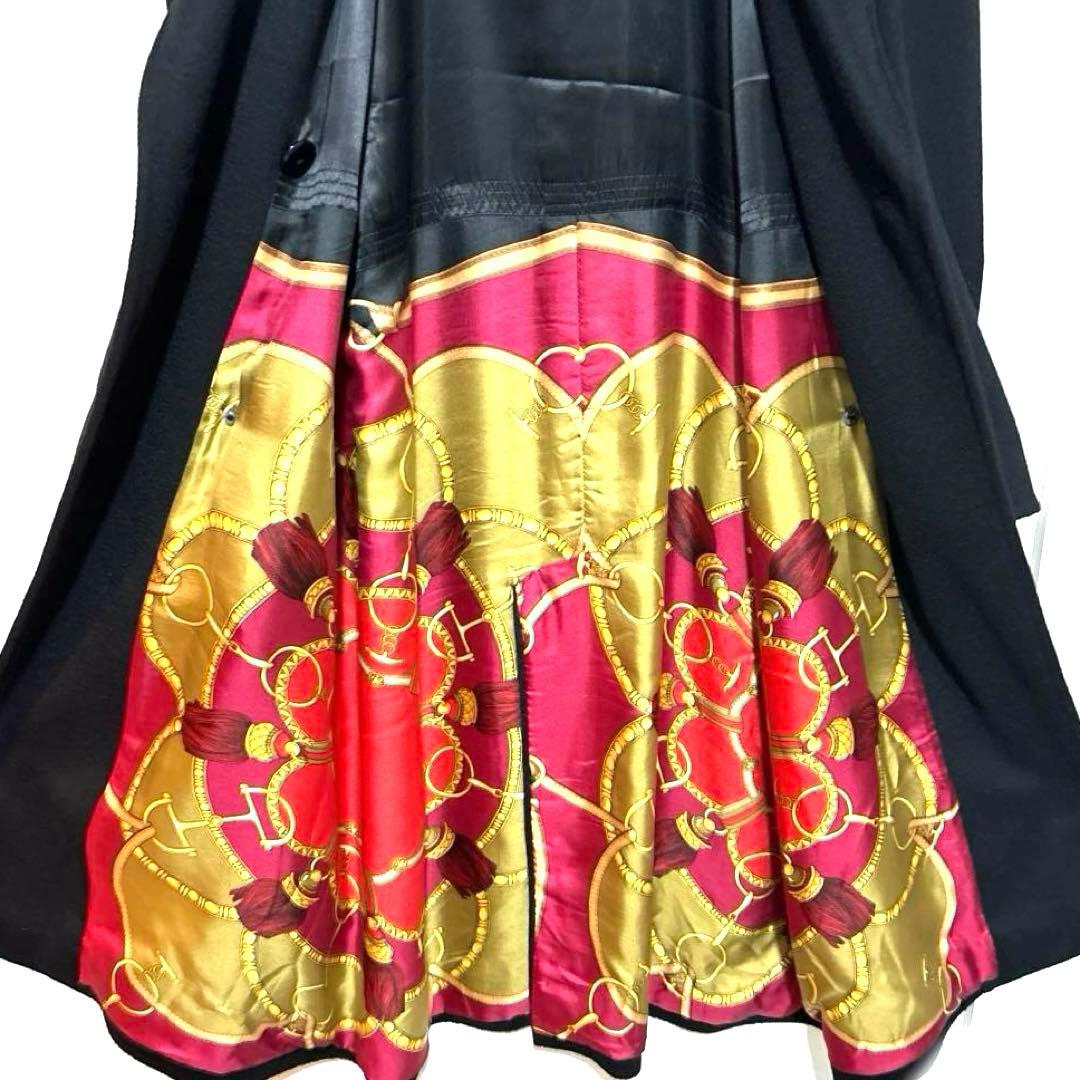 美品ヘルノ ダブルチェスター ロングコート　カシミヤ シルクスカーフ herno