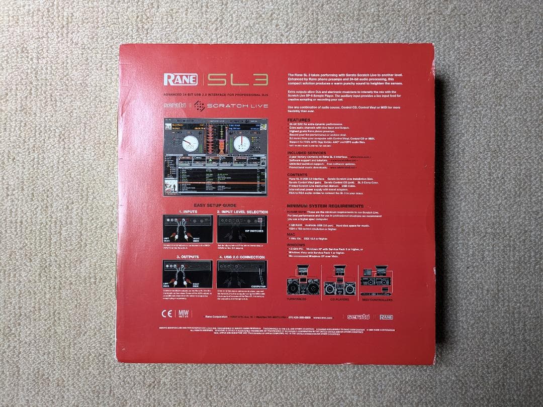 DJ機材 RANE SL3 SERATO SCRATCHLIVE