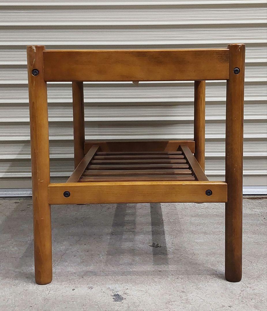 オールドカリモク 白天板 カフェテーブル ローテーブル サイドテーブル 古家具