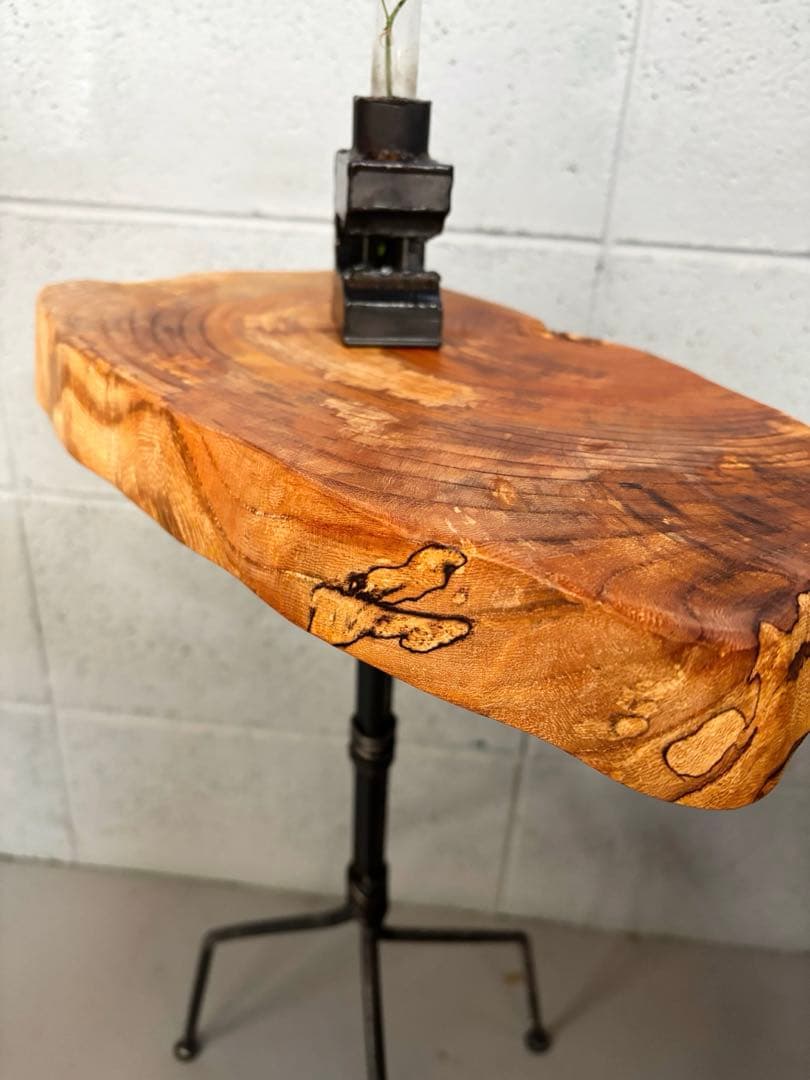 無垢材サイドテーブル　コーヒーテーブル　ナイトテーブル　観葉植物置き台