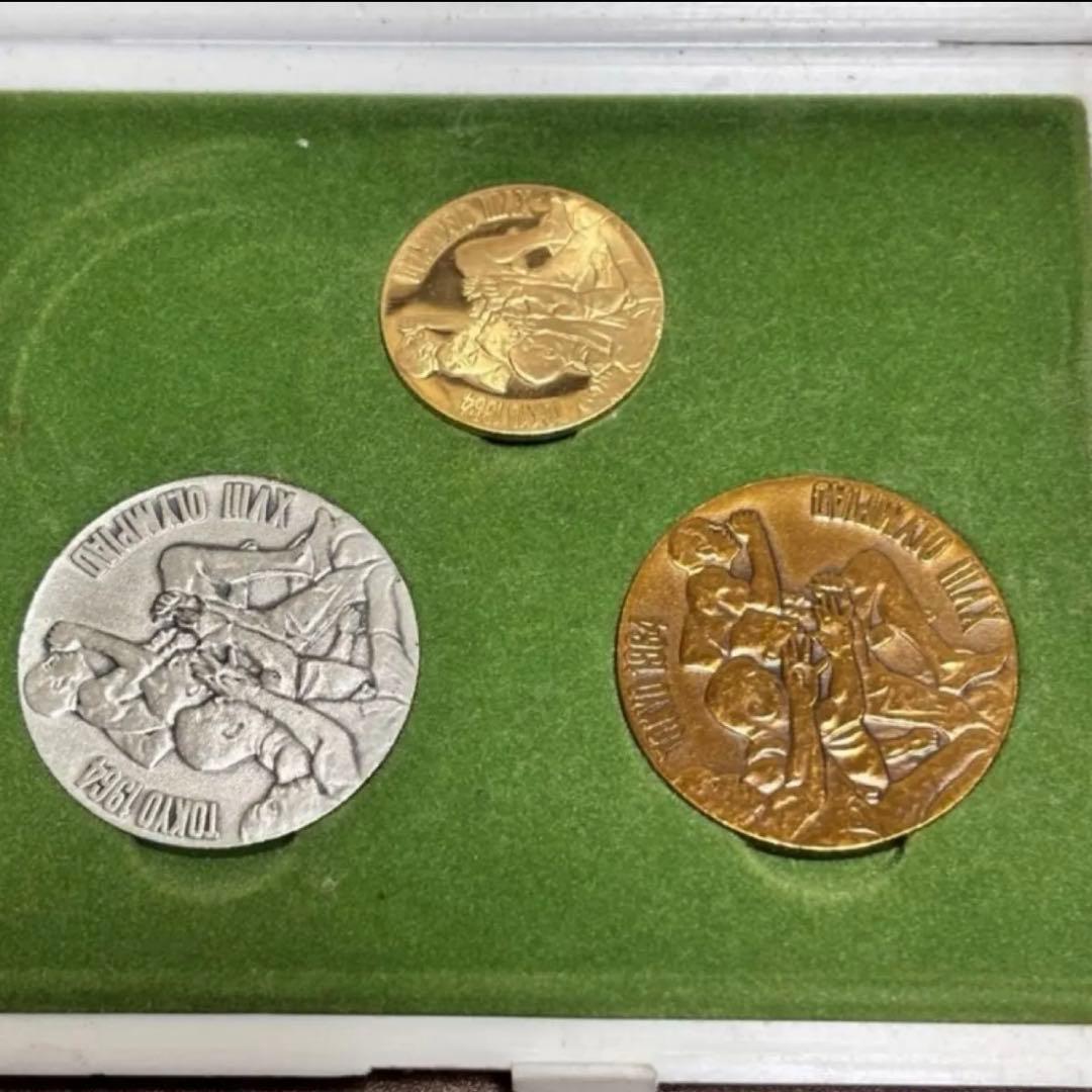 東京1964オリンピック 金銀銅 記念メダルセット k18 750 SV925
