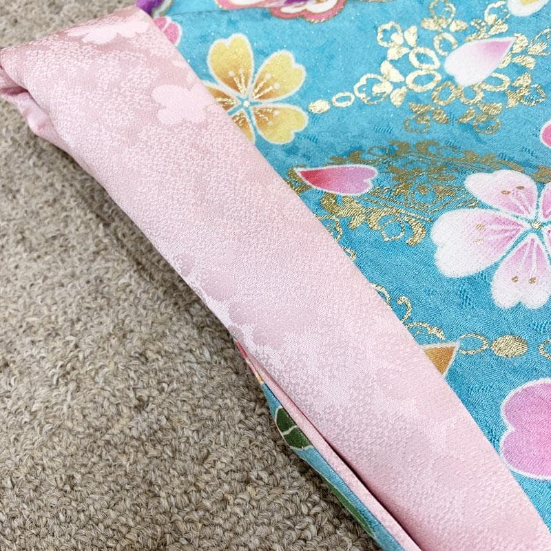 512z23☆かわいい！振袖 銀通し 古典柄 ラメ刺繍 金彩☆美品 成人式結婚式