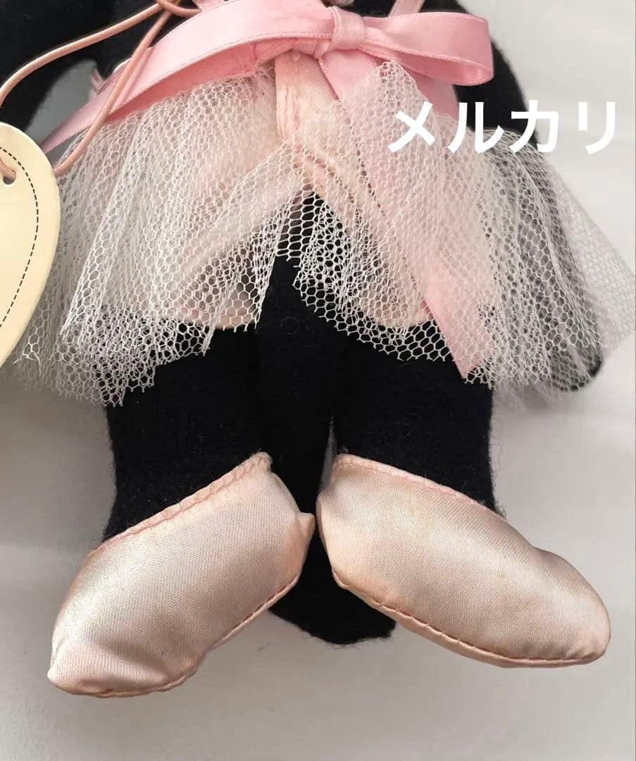 【レア】モン•スイユ　猫ぬいぐるみ　バレリーナ　黒猫　タグ付き　レトロ