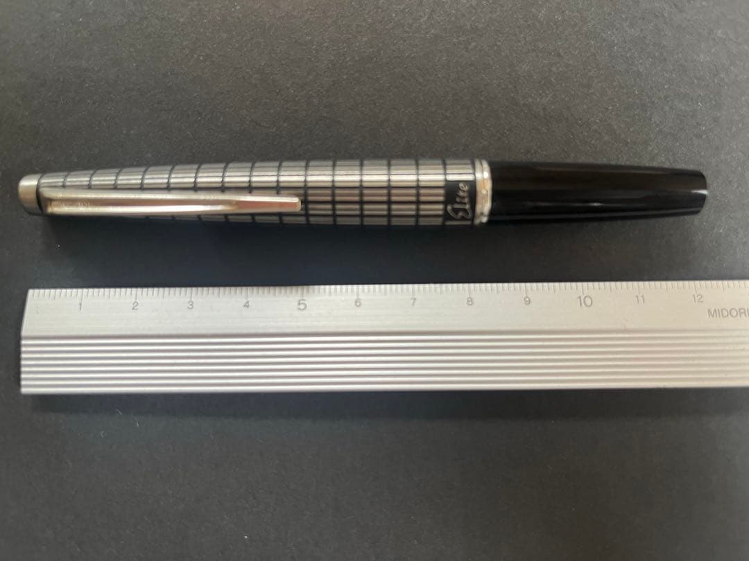 パイロット エリート万年筆 格子柄18K-750 PILOT F