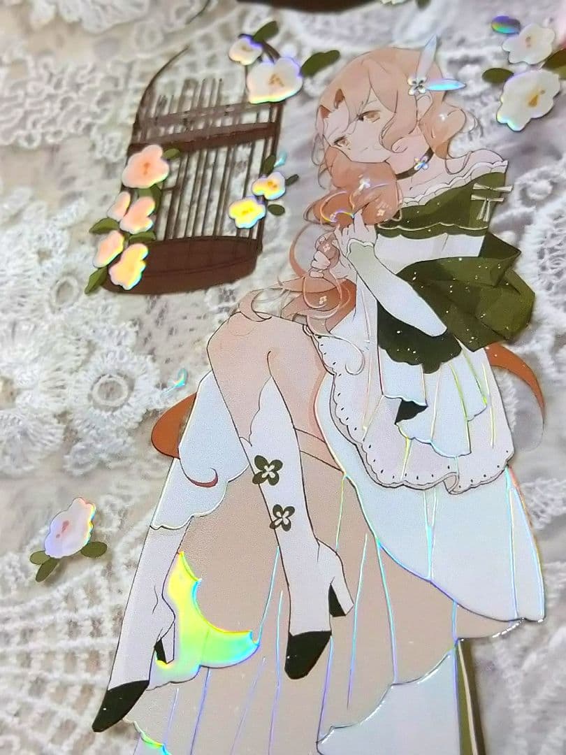 J255＃小步舞曲(虹光)不睡觉世界冠军切り売り海外人物マステ女の子