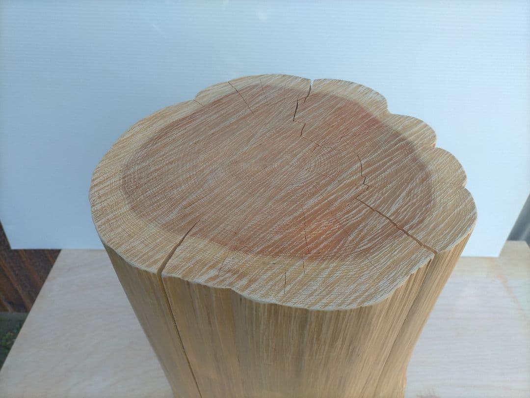 “山師の手作り” 樹齢100年 桧の切り株スツール キャンペーン期間限定
