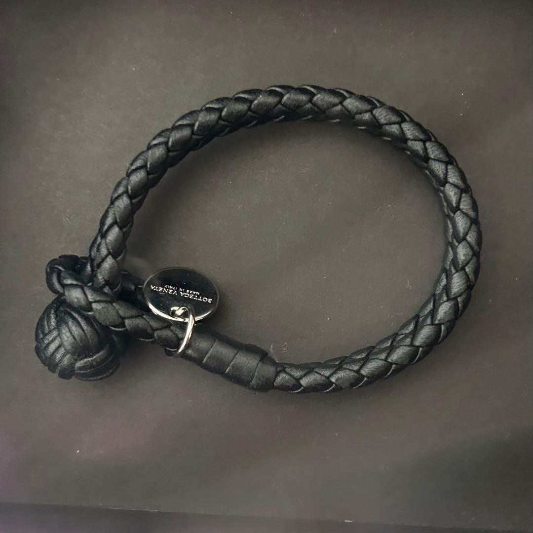 極美品　ボッテガヴェネタ イントレチャート レザー ブレスレット ストラップ