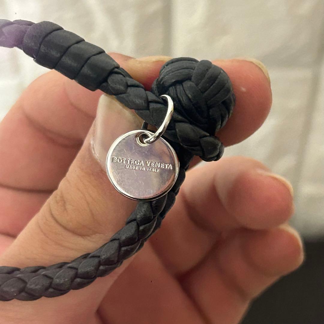 極美品　ボッテガヴェネタ イントレチャート レザー ブレスレット ストラップ