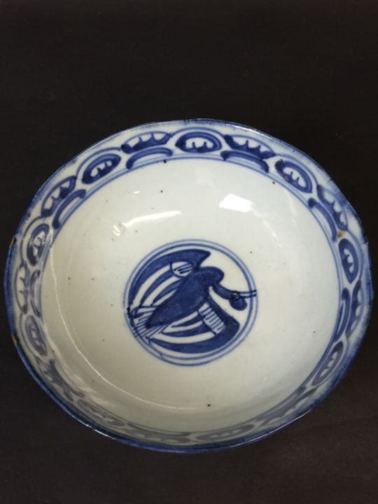 唐物 染付 青花茶碗 抹茶道具 古美術 中国古玩