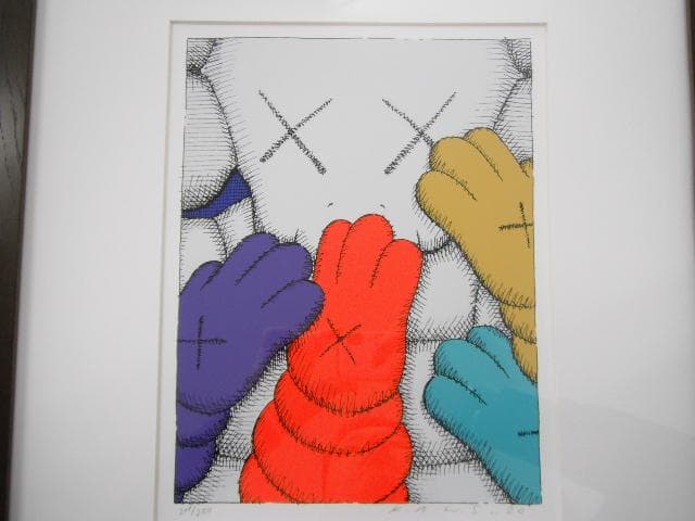 真作保証 KAWS カウズ URGE シルクスクリーン