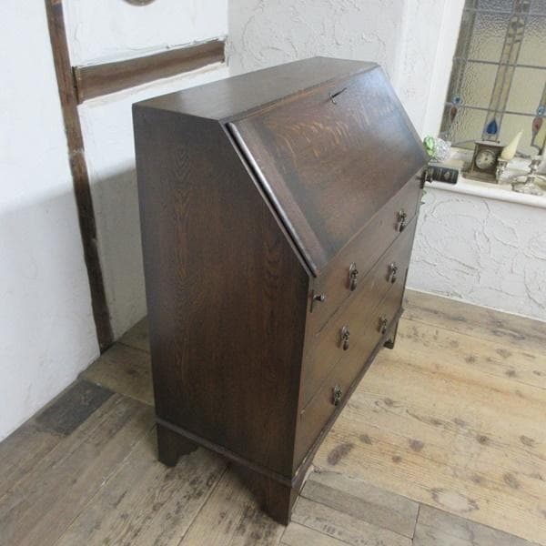 イギリス アンティーク 家具 ライティングビューロー デスク 机 6023e