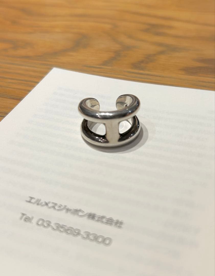 エルメス Osmose PM オスモズPMシルバーリング 49