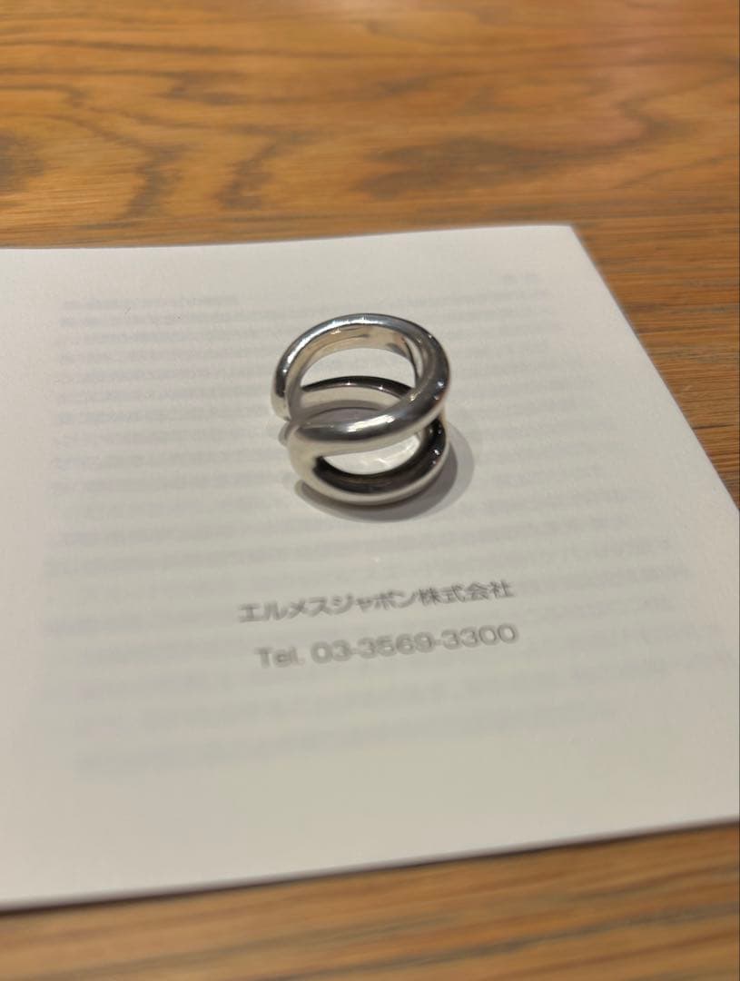 エルメス Osmose PM オスモズPMシルバーリング 49