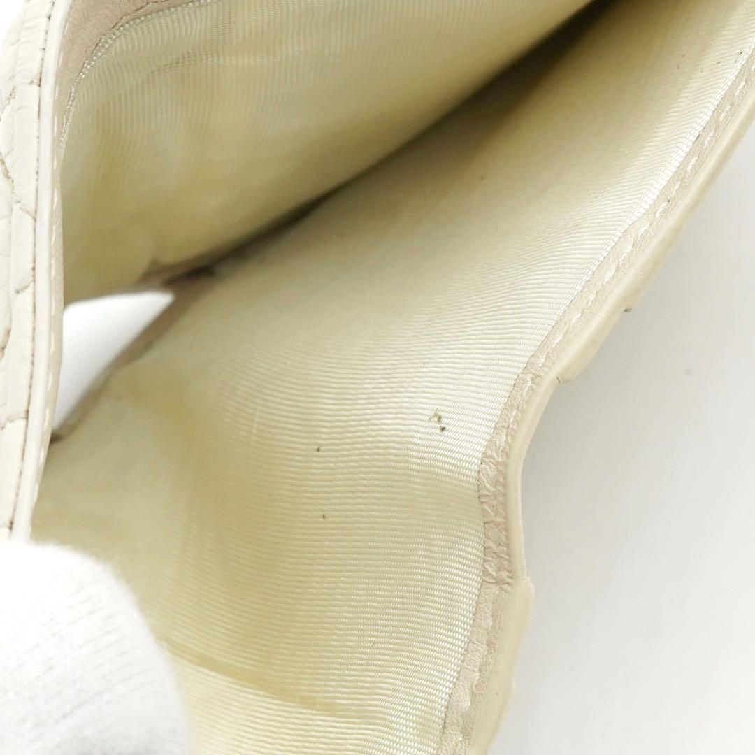 ✨極美品✨　Dior ディオール　ミニ財布　二つ折り　カロ　ダリア　レザー