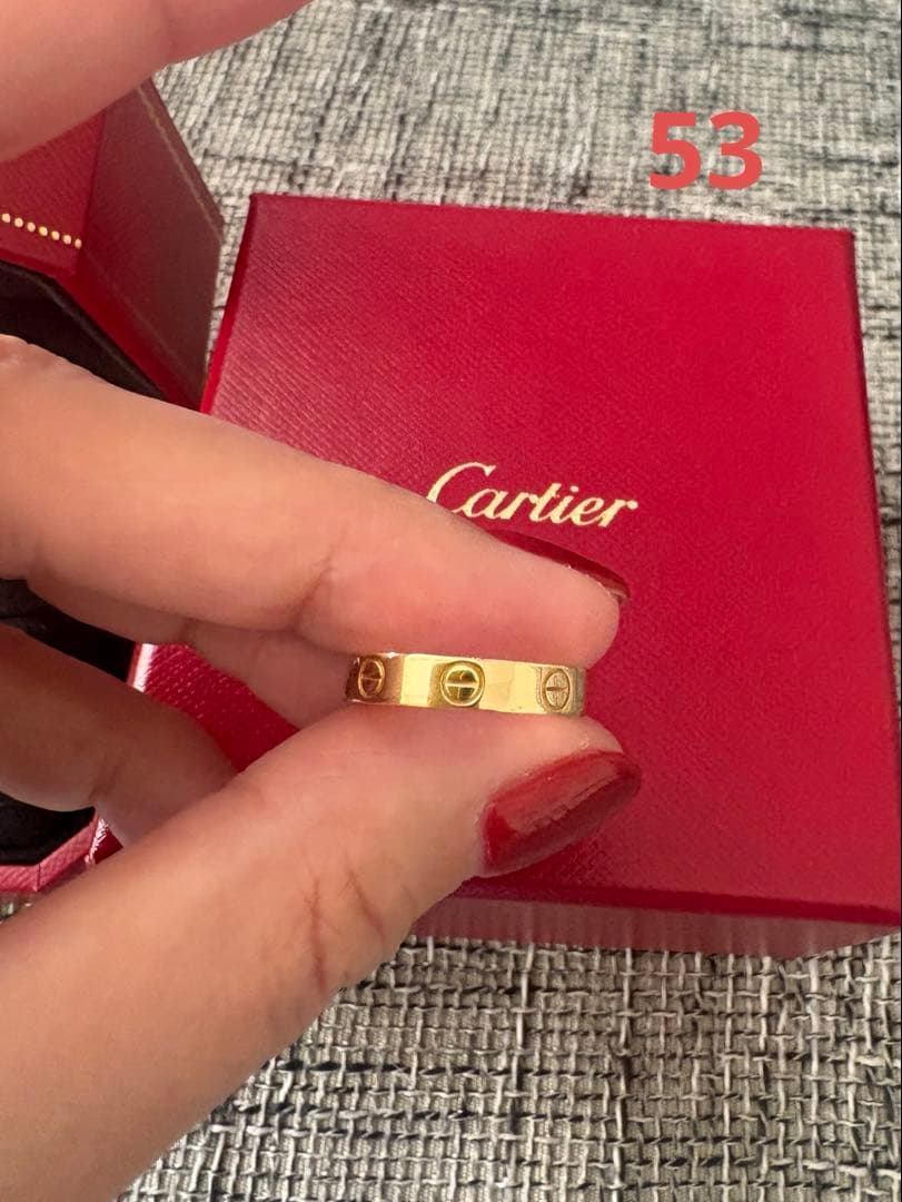 カルティエ　ミニラブリング　イエローゴールド　53