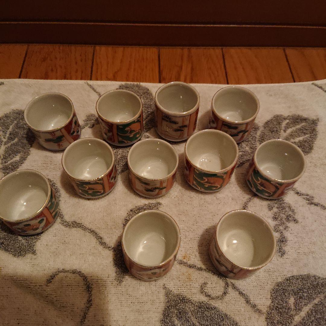 古伊万里ぐい呑み、お猪口覗き猪口