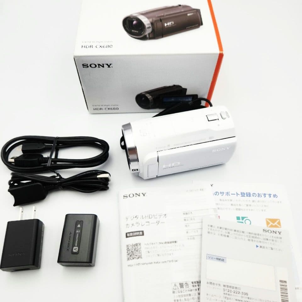 SONY HDR-CX680 ビデオカメラ 備品完備