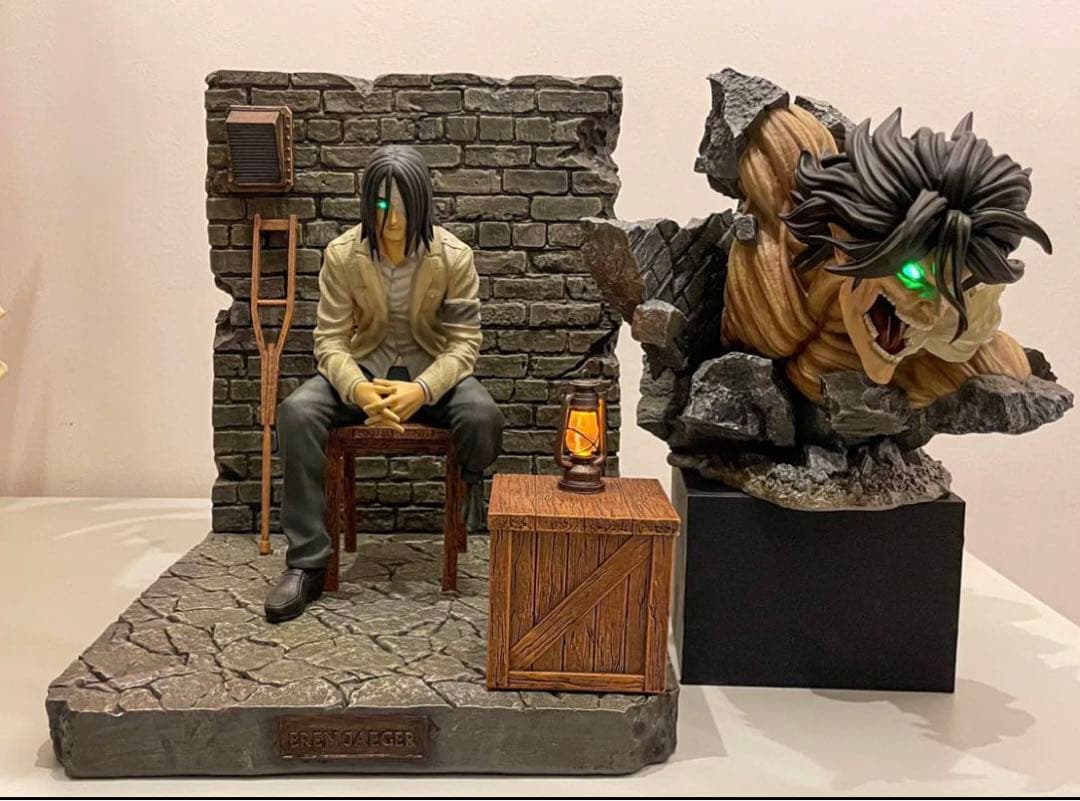 進撃の巨人 エレン・イェーガー ガレージキット ガレキ スタチュー①③