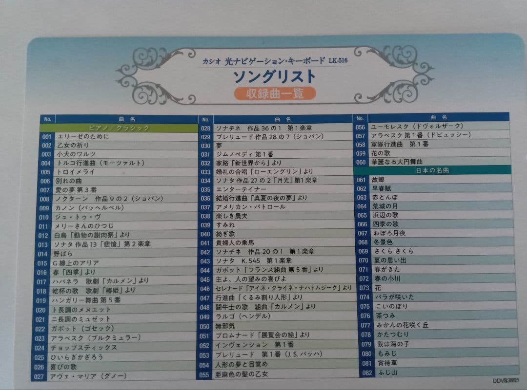 カシオLK-516 光ナビ