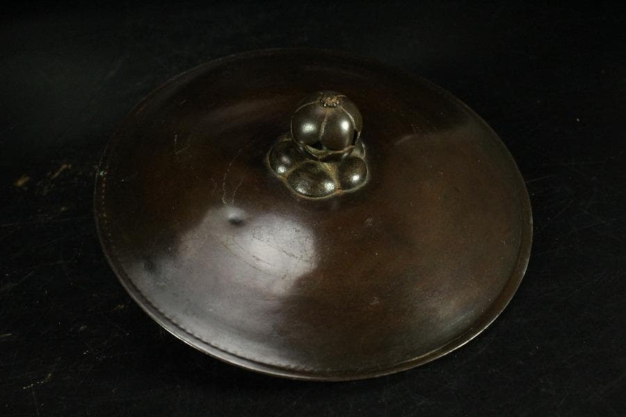 茶道具 阿弥陀堂釜 大西浄長 書札付 古美術(K-YC511)