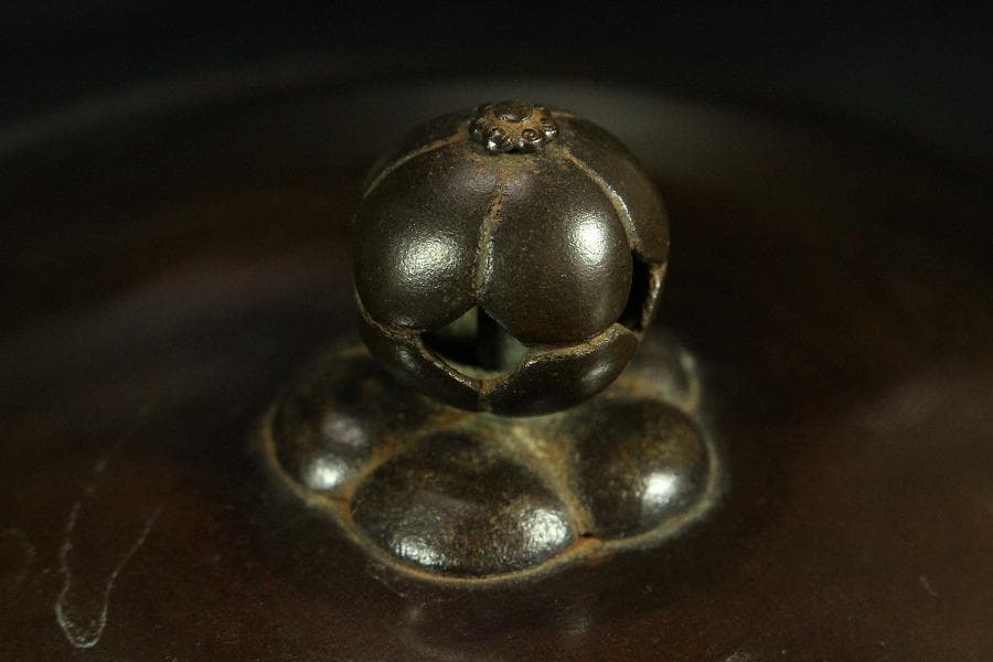 茶道具 阿弥陀堂釜 大西浄長 書札付 古美術(K-YC511)