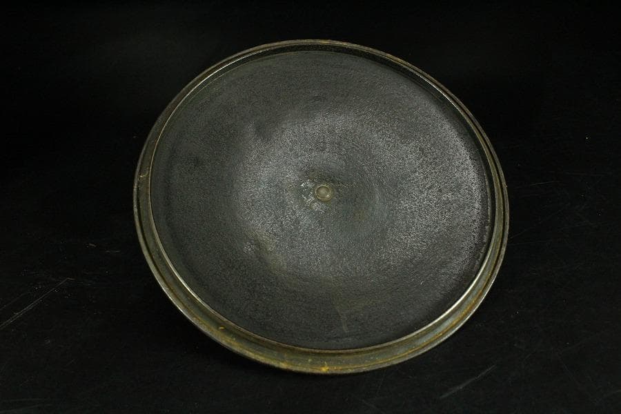 茶道具 阿弥陀堂釜 大西浄長 書札付 古美術(K-YC511)