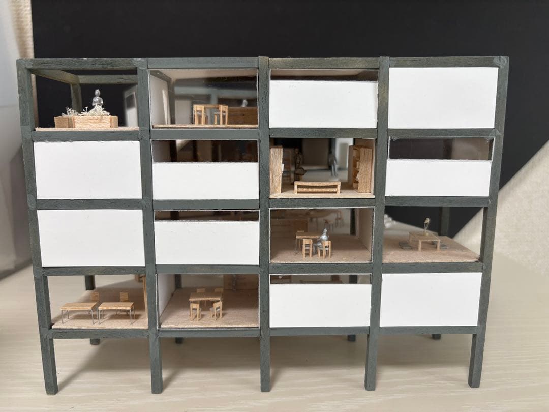 建築模型　集合住宅　1/100