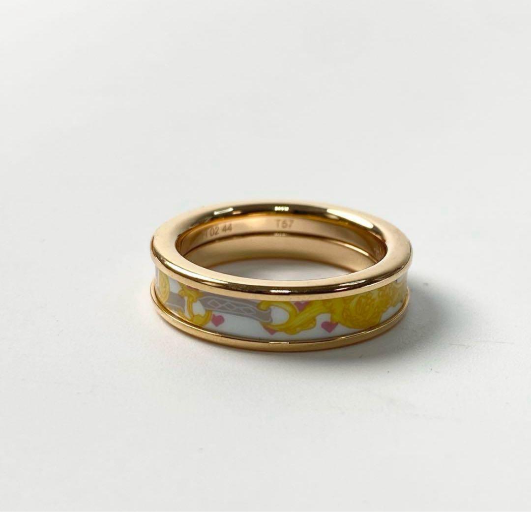 美品 エルメスHERMES ブリッド ドゥ ガラ ラヴ PM リング T57