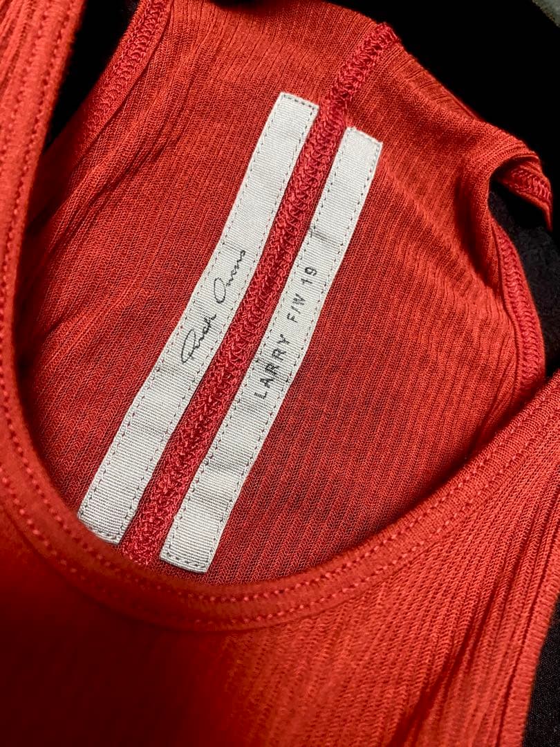 トップス Rick Owens rib long tanktop red drkshdw