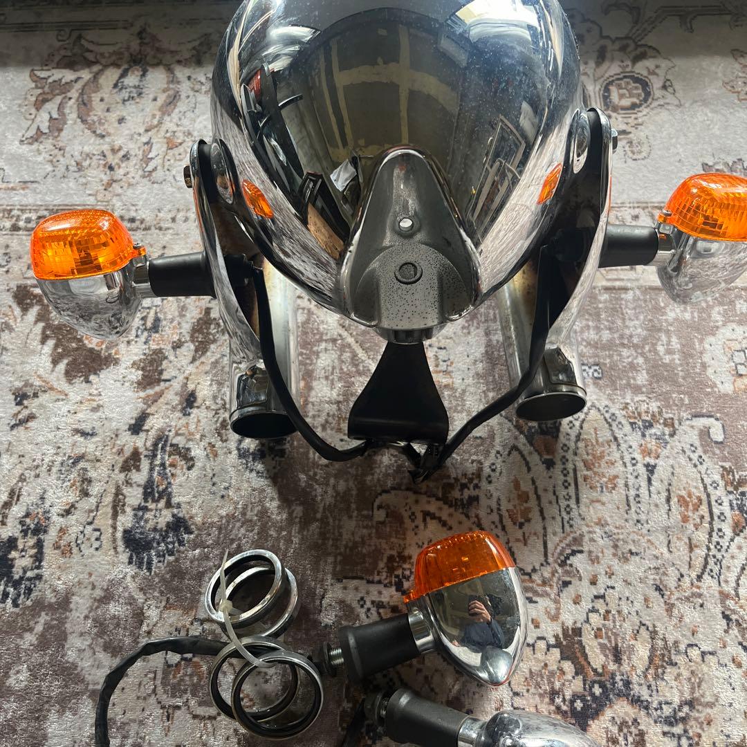 kawasaki w650 純正　ヘッドライト　ステー　ウインカーセット