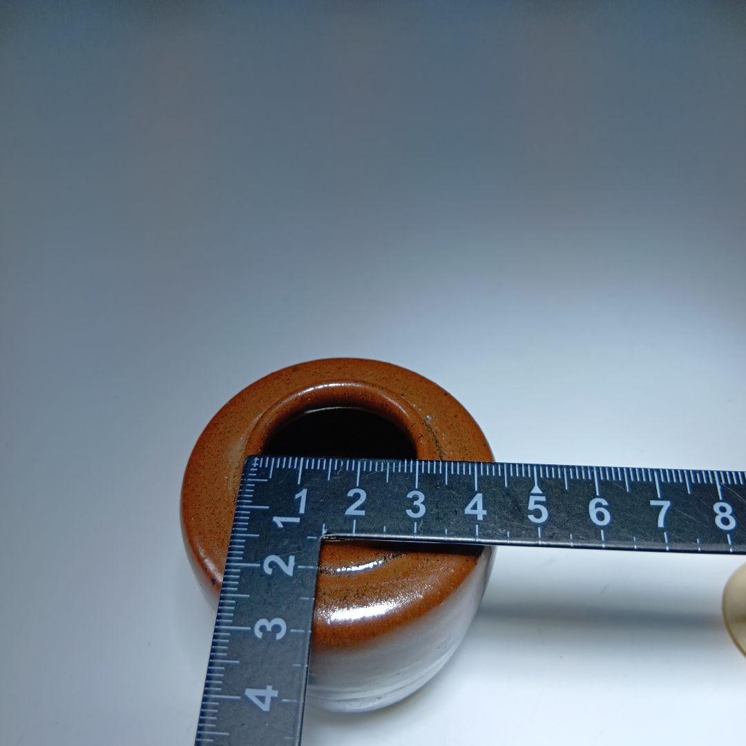 値下げ茶道具　加藤弥右衛門　瀬戸肩付茶入　 共箱　美品