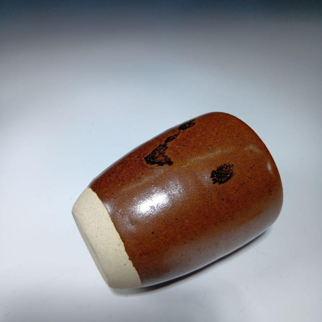 値下げ茶道具　加藤弥右衛門　瀬戸肩付茶入　 共箱　美品