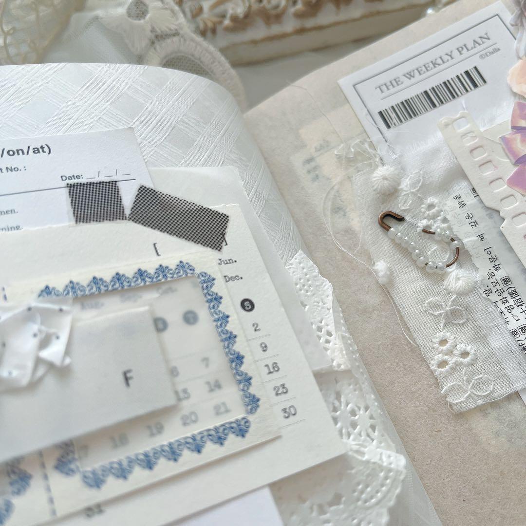 collagenote 18page コラージュ　和紙　journal