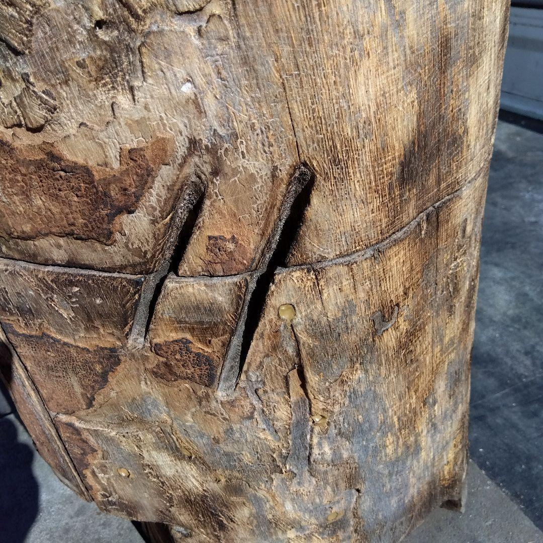 天然木製(桐材)円筒形採集道具 桐 丸洞 みつばち捕獲兼用飼育箱