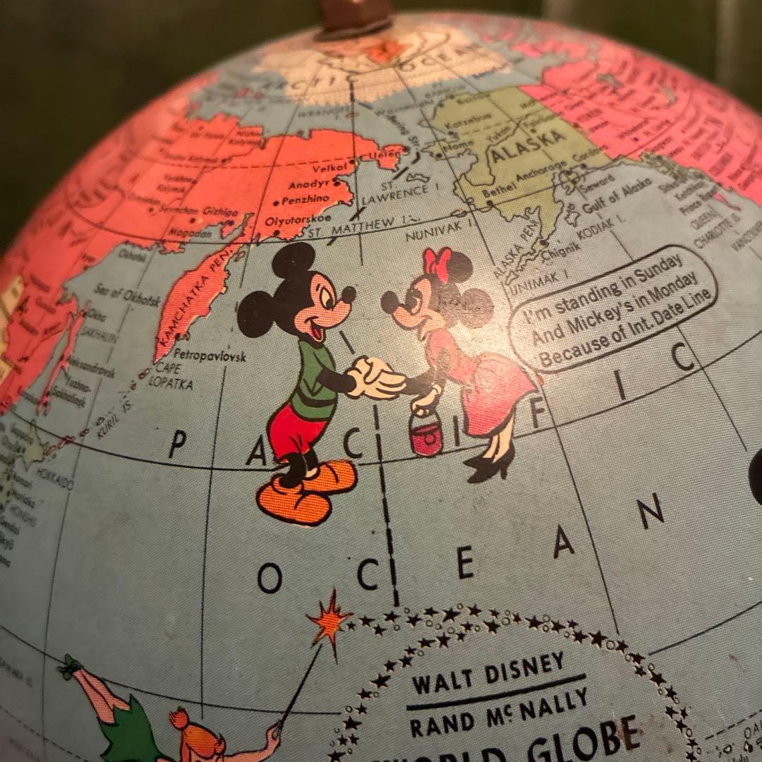 激レア 60's Rand McNally ディズニー 地球儀